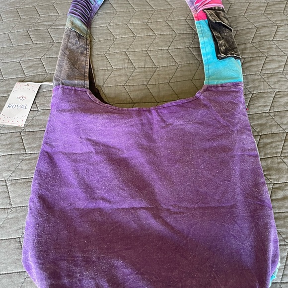 NWT The Collection Royal Hobo Bag, handmade unique bright multicolored zip close - Picture 6 of 10